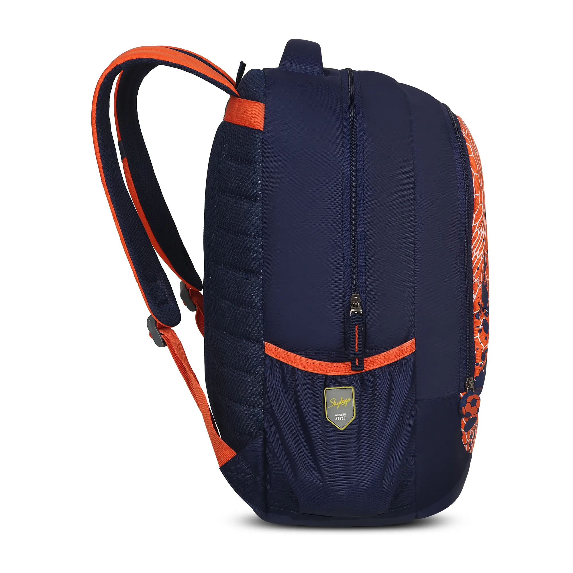 Skybags Strike 01 School Backpack Red - Image 4