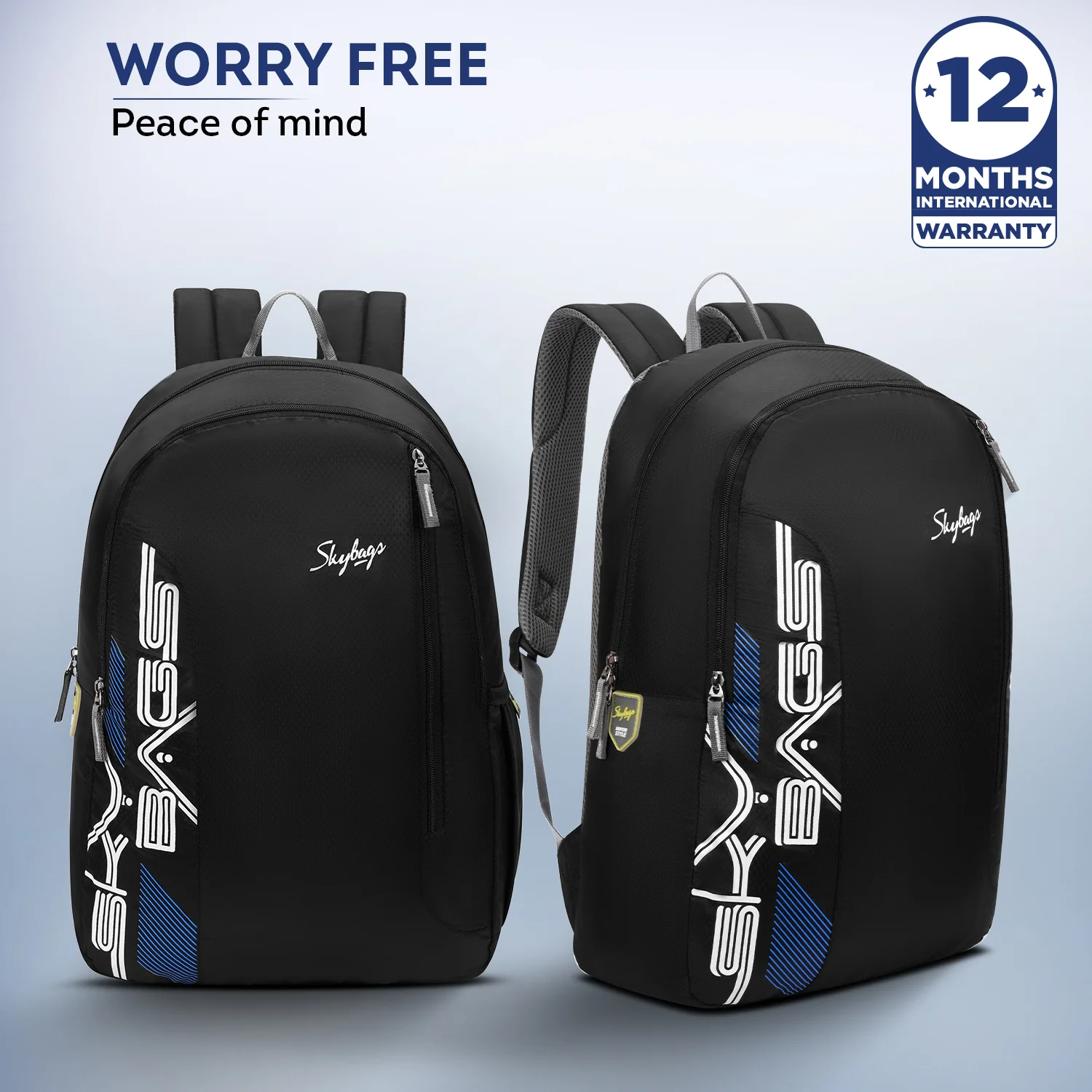 Skybags Sync School Backpack Black - Image 4