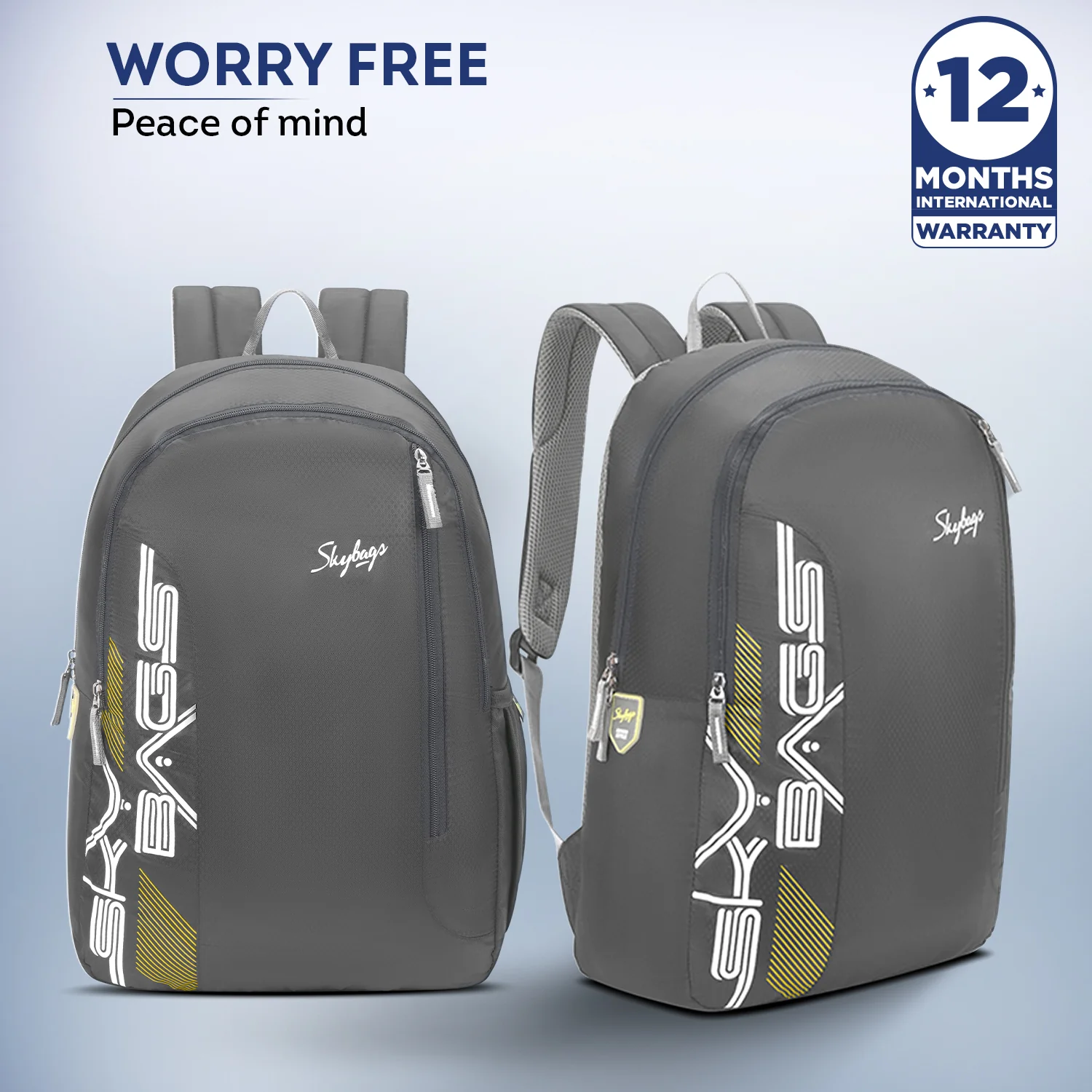 Skybags Sync School Backpack Grey - Image 3