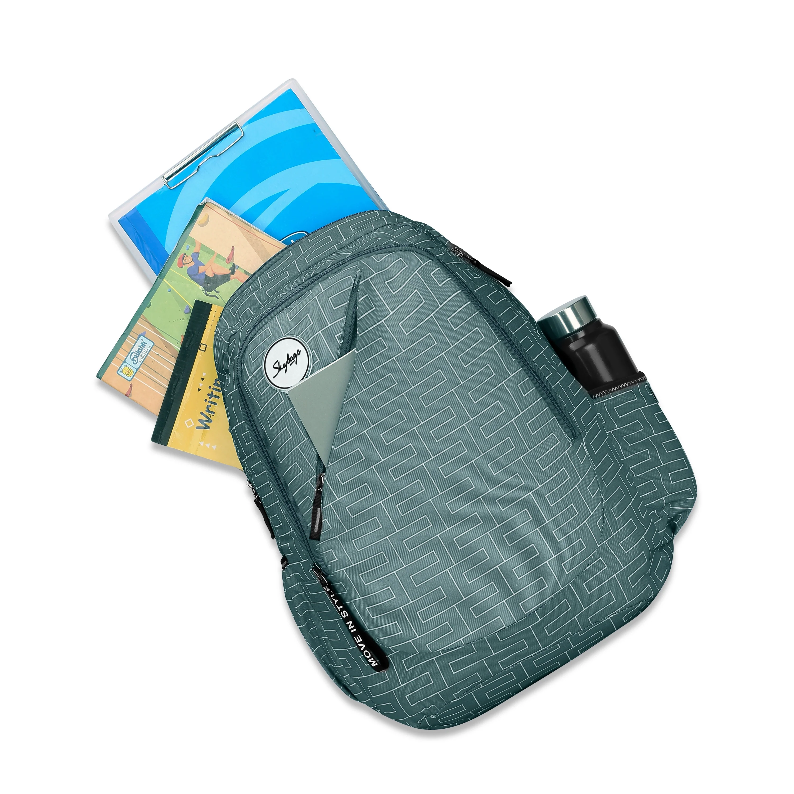 Skybags TANGO 01 SCHOOL BACKPACK GREY - Image 8