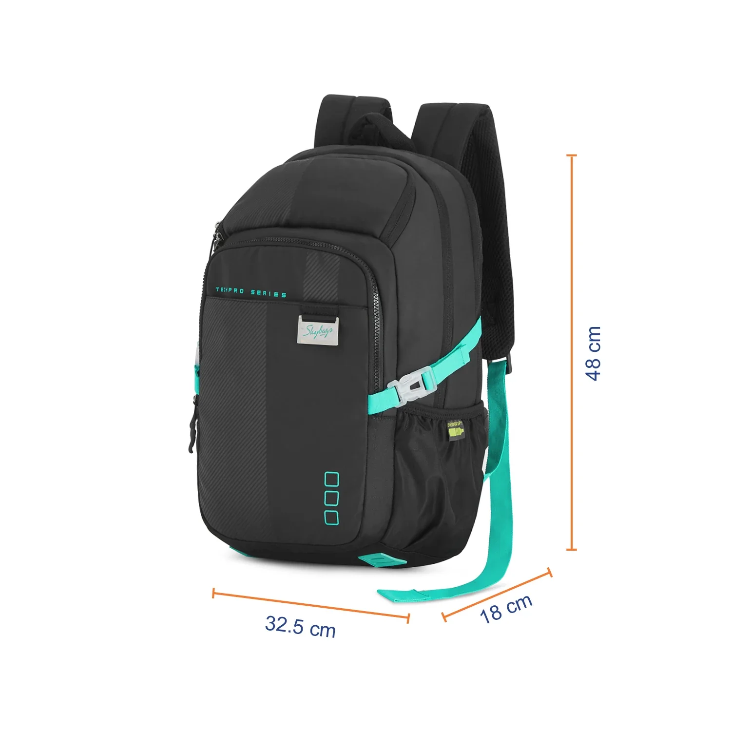 Skybags Valor Pro 02 Laptop Backpack Black - Image 10