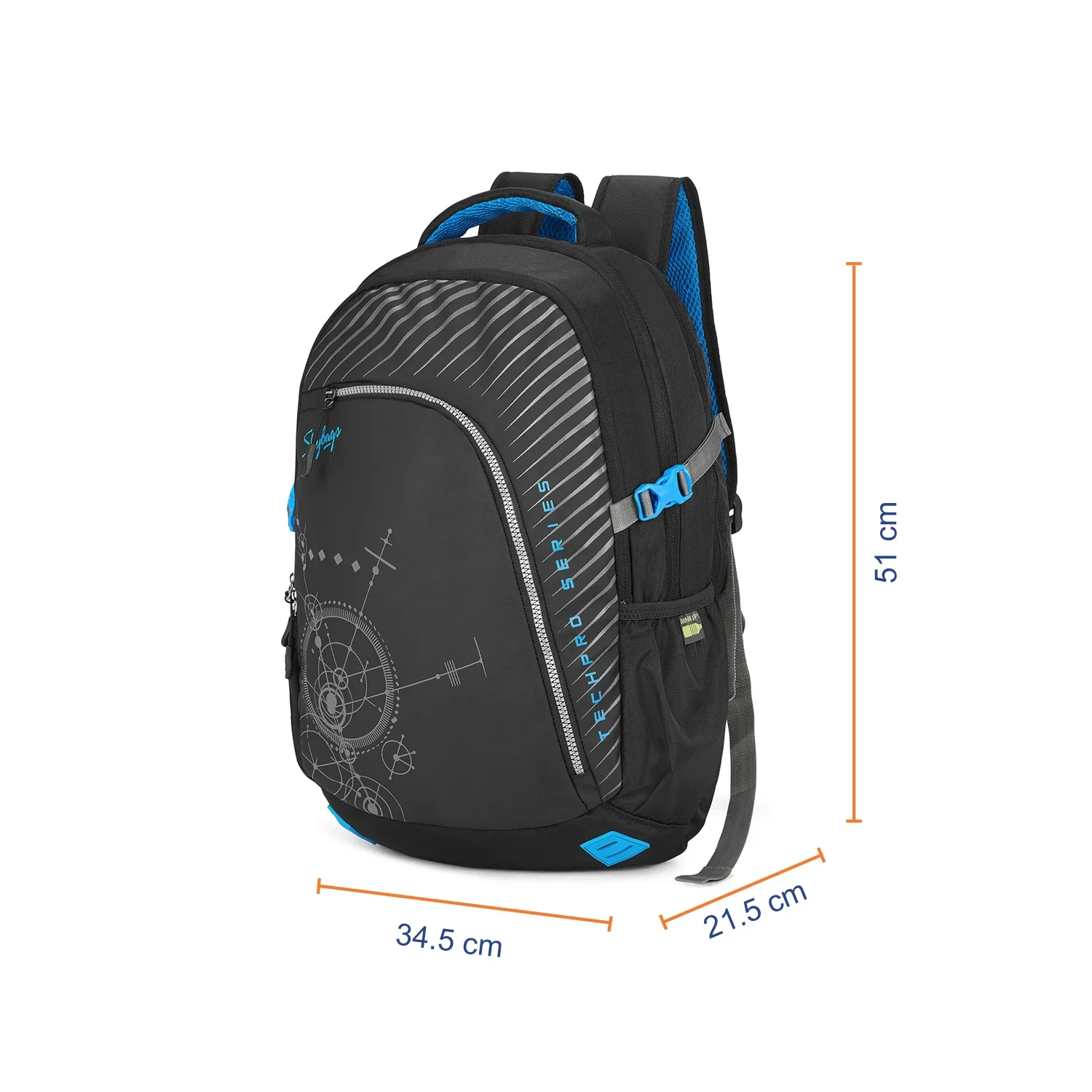 Skybags Valor Pro 03 Laptop Backpack Black - Image 10