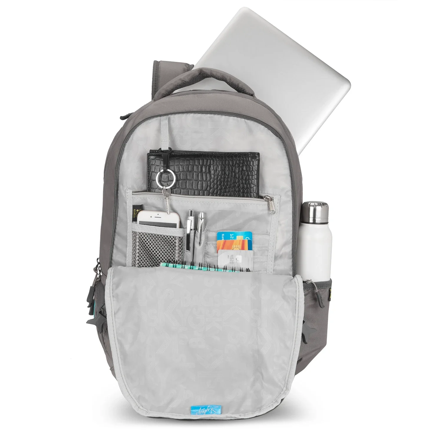 Skybags Valor Pro 04 Laptop Backpack Grey - Image 7