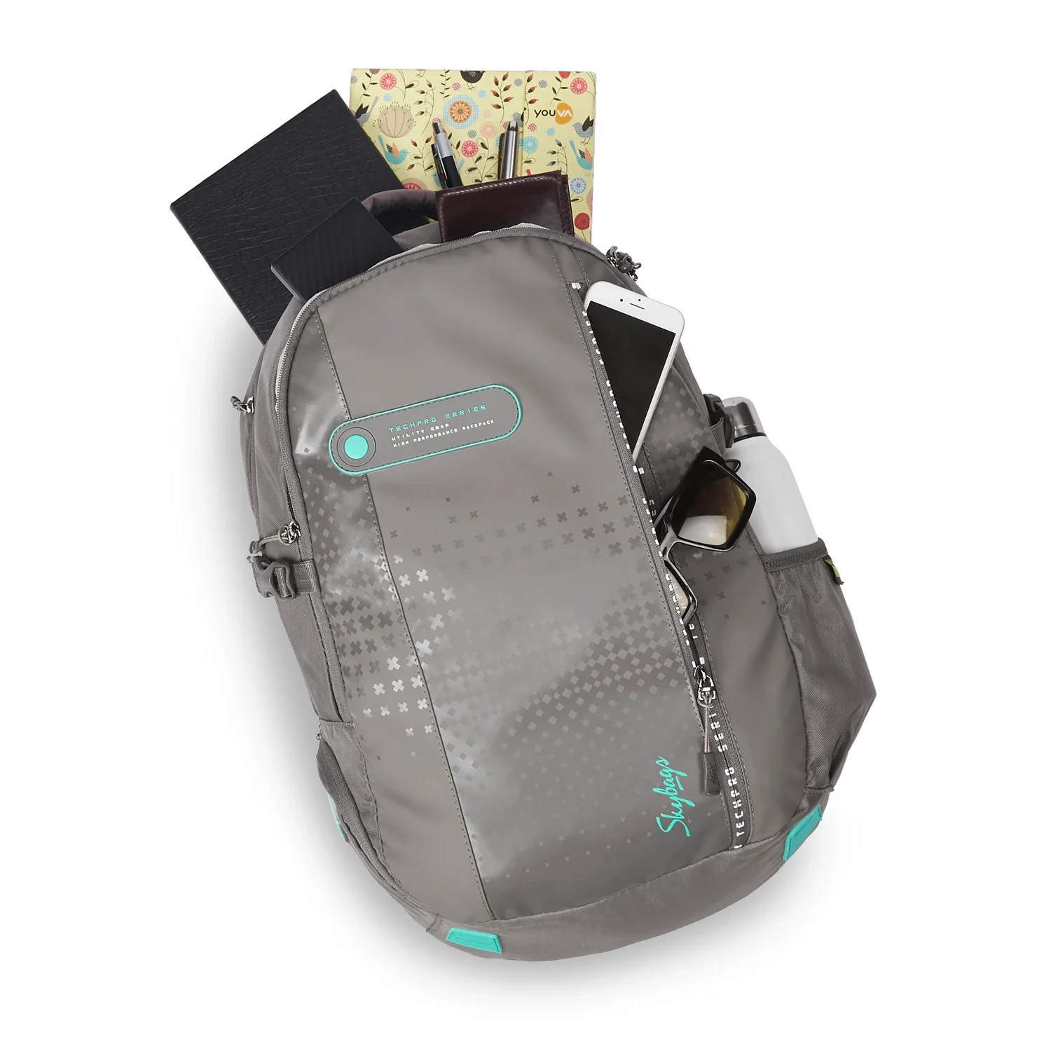 Skybags Valor Pro 04 Laptop Backpack Grey - Image 8