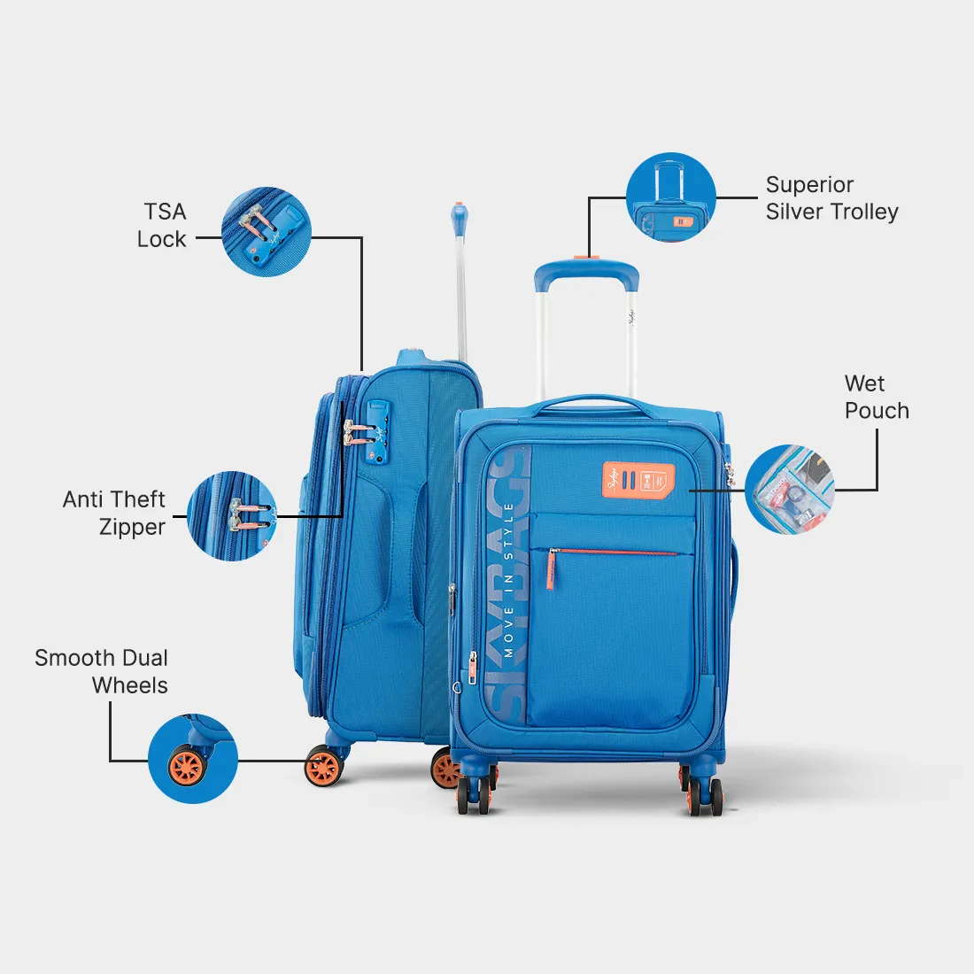 Skybags Vanguard Plus Bright Blue - Image 6