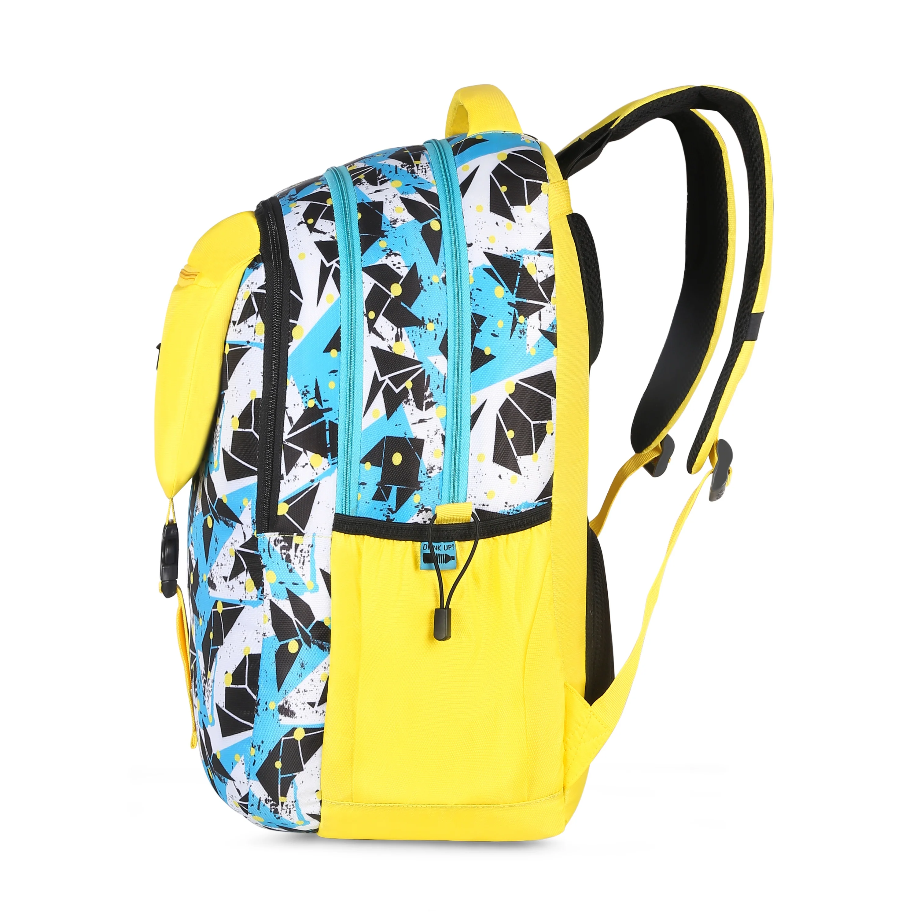 Skybags WOKE PRO 01 SCHOOL BACKPACK YELLOW BLUE - Image 5