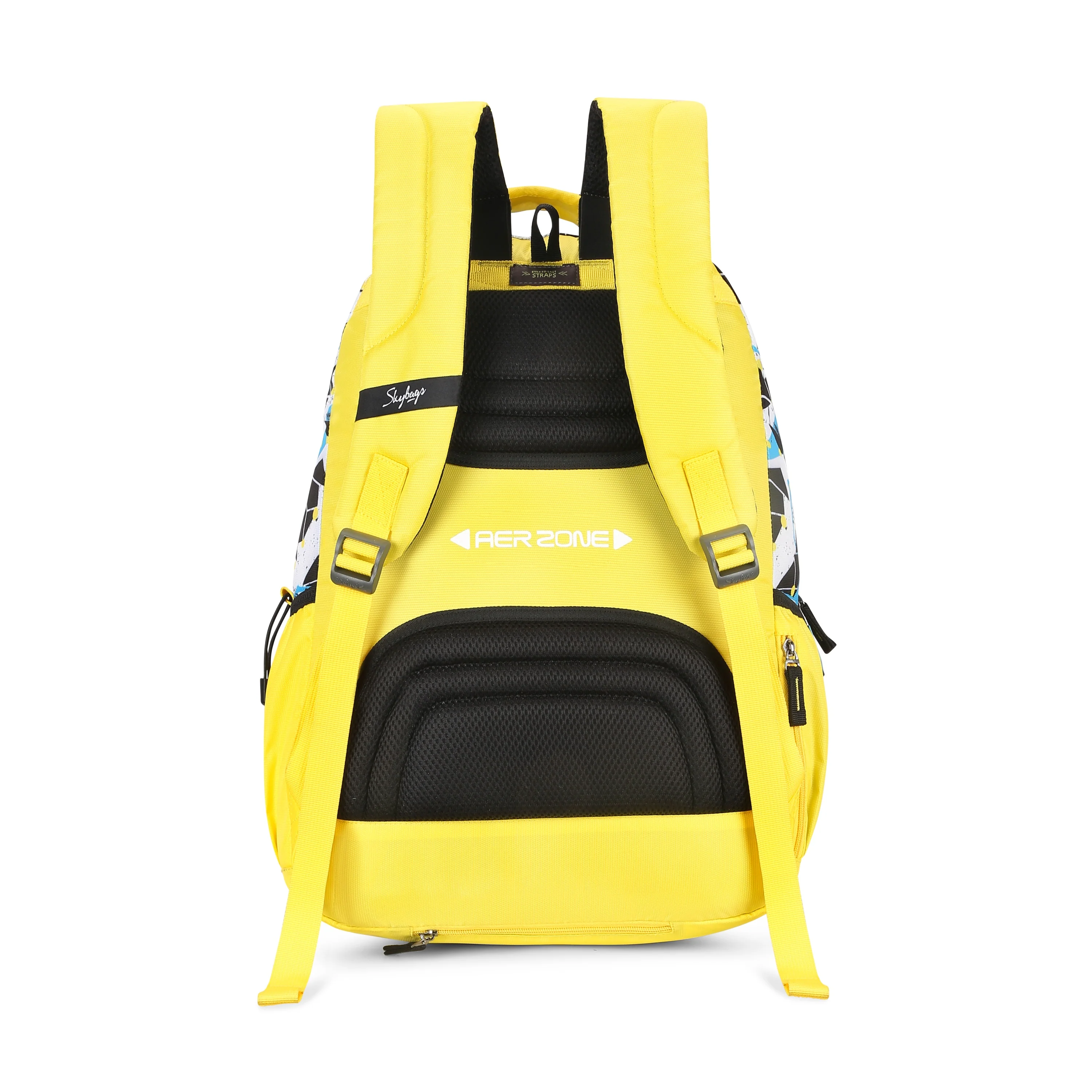 Skybags WOKE PRO 01 SCHOOL BACKPACK YELLOW BLUE - Image 6