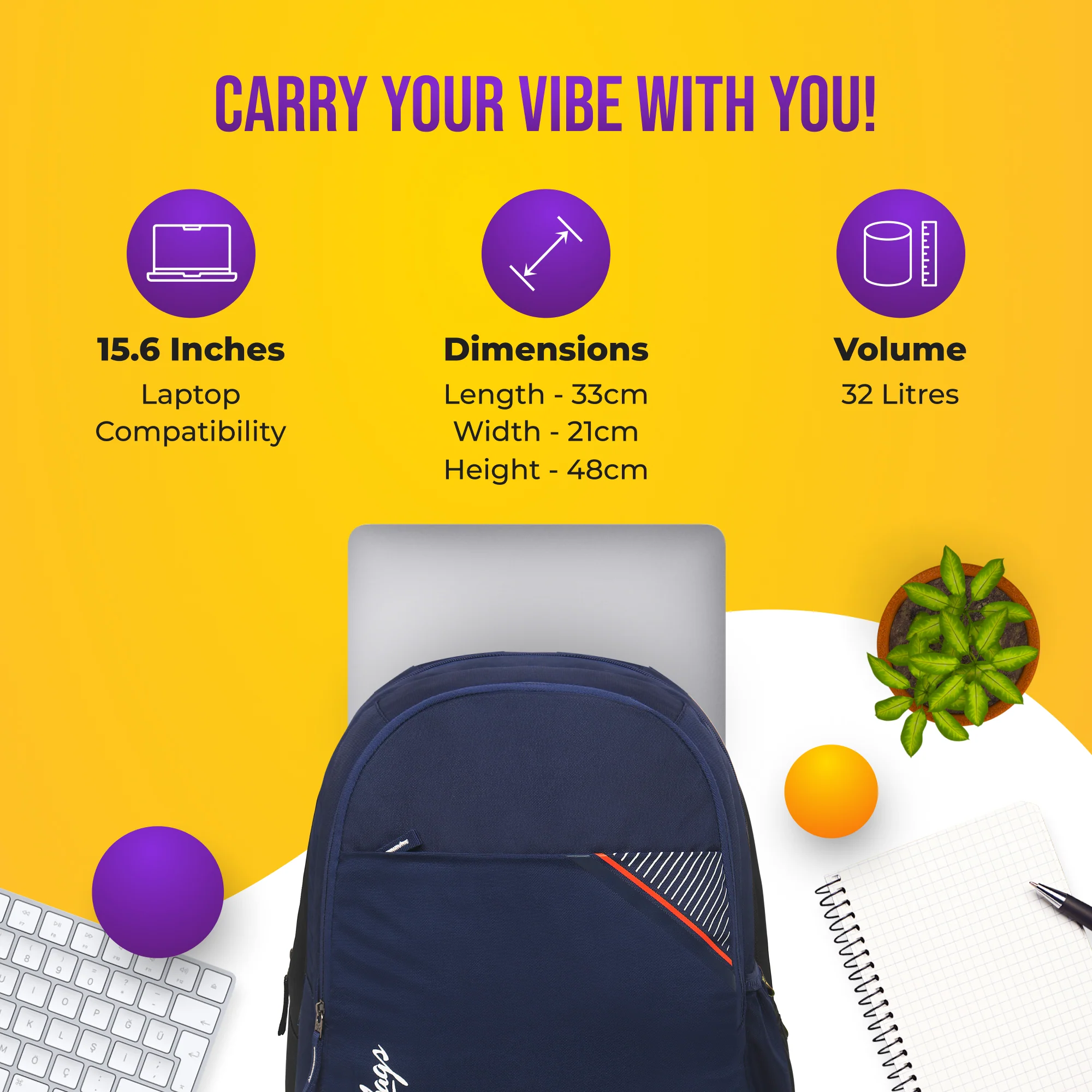 Skybags Xeno 01 Laptop Backpack (E) Blue - Image 4