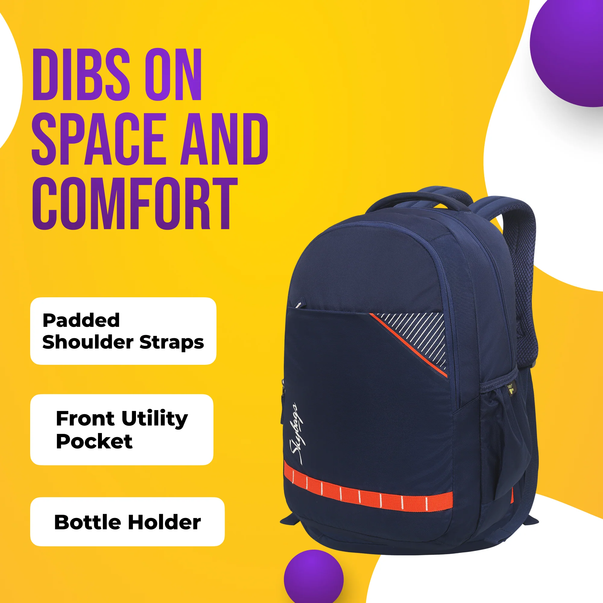 Skybags Xeno 01 Laptop Backpack (E) Blue - Image 5