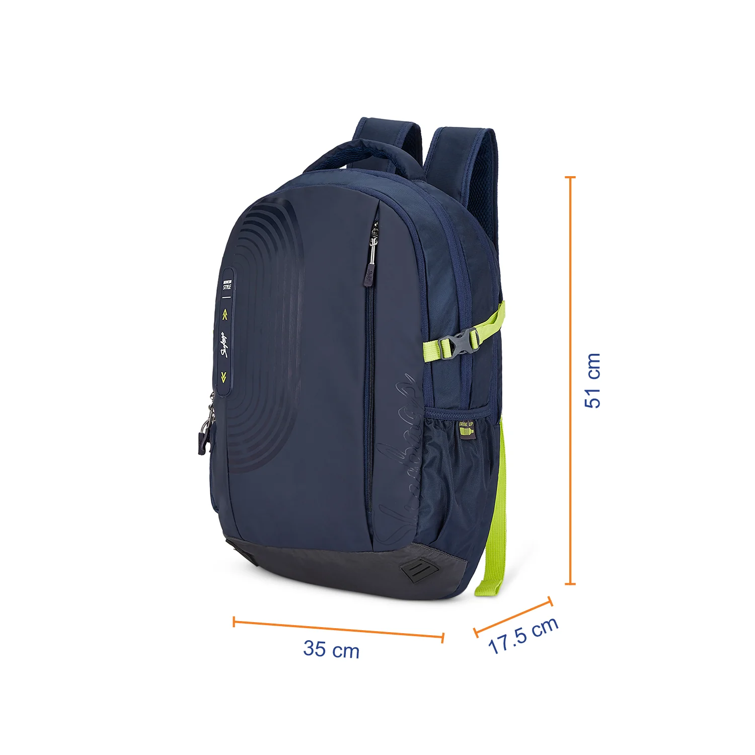 Skybags Xylo Plus 04  Laptop Backpack (H) Navy - Image 7