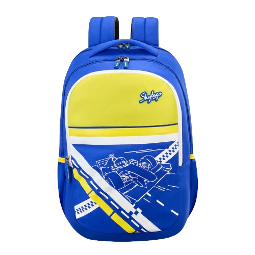 Skybags Stash 04 School Backpack, Blue