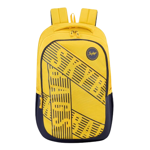 Skybags Stash 05 School Backpack, Yellow