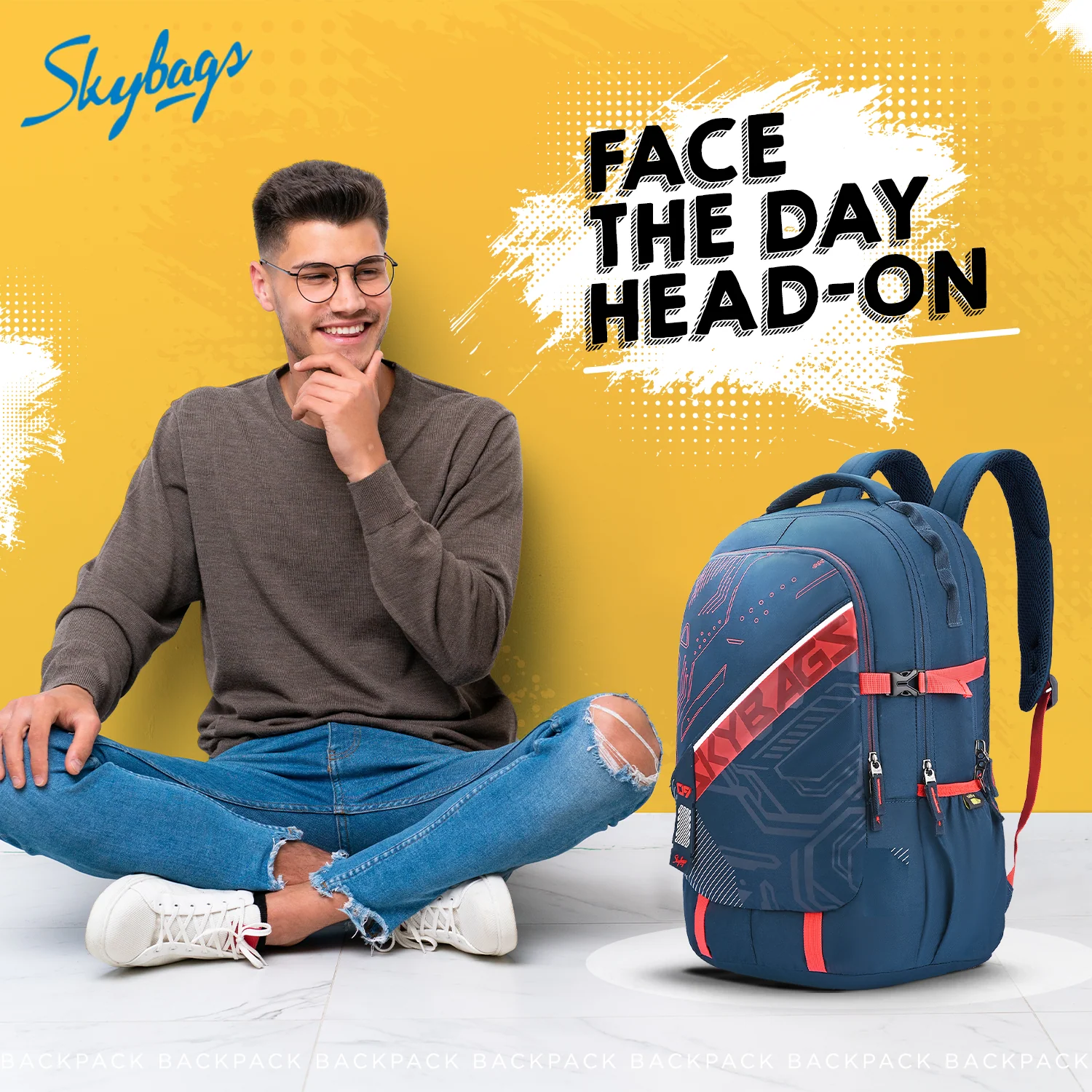 VESPER 40L LAPTOP BACKPACK 02 (E) NAVY - Image 2