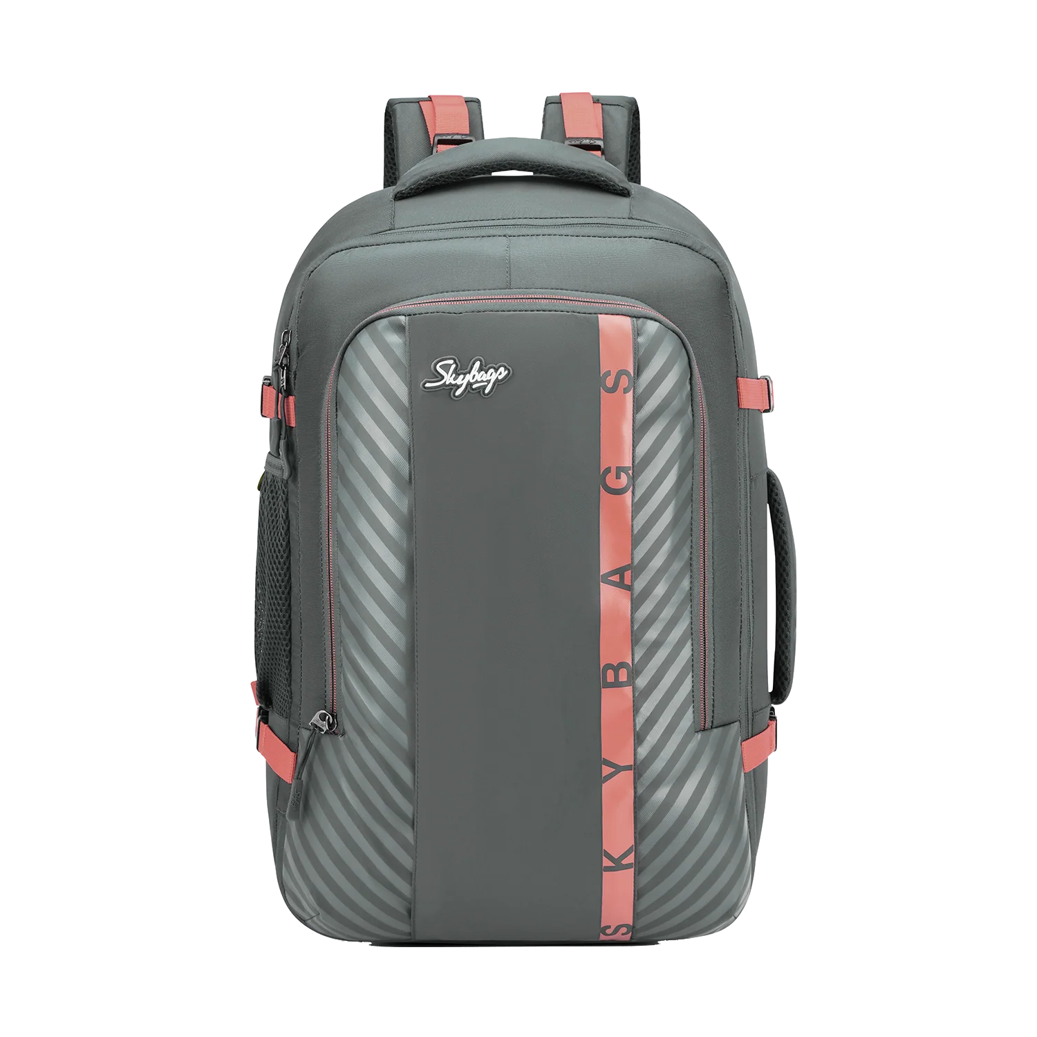 Skybags Wanderer Overnighter, 40L+5L Cabin Size 180° compartment, Expandable, 16 laptop Backpack , Anti-theft, Ideal For Men & women, Work Backpack, College Bag & Travel Backpack Black