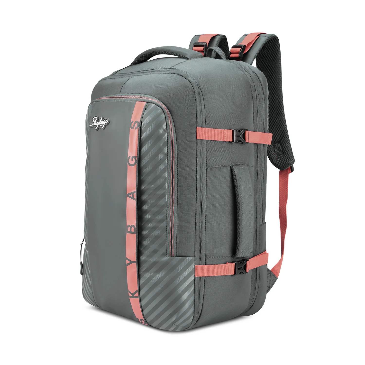 Skybags Wanderer Overnighter, 40L+5L Cabin Size 180° compartment, Expandable, 16 laptop Backpack , Anti-theft, Ideal For Men & women, Work Backpack, College Bag & Travel Backpack Black - Image 2