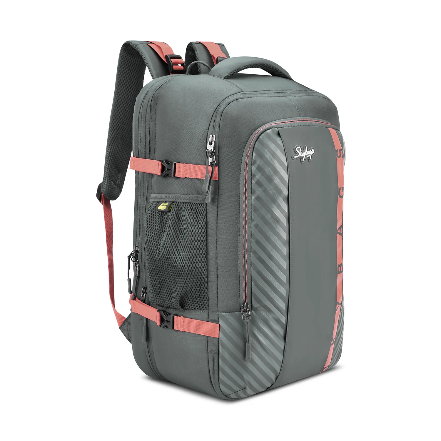 Skybags Wanderer Overnighter, 40L+5L Cabin Size 180° compartment, Expandable, 16 laptop Backpack , Anti-theft, Ideal For Men & women, Work Backpack, College Bag & Travel Backpack Black - Image 3