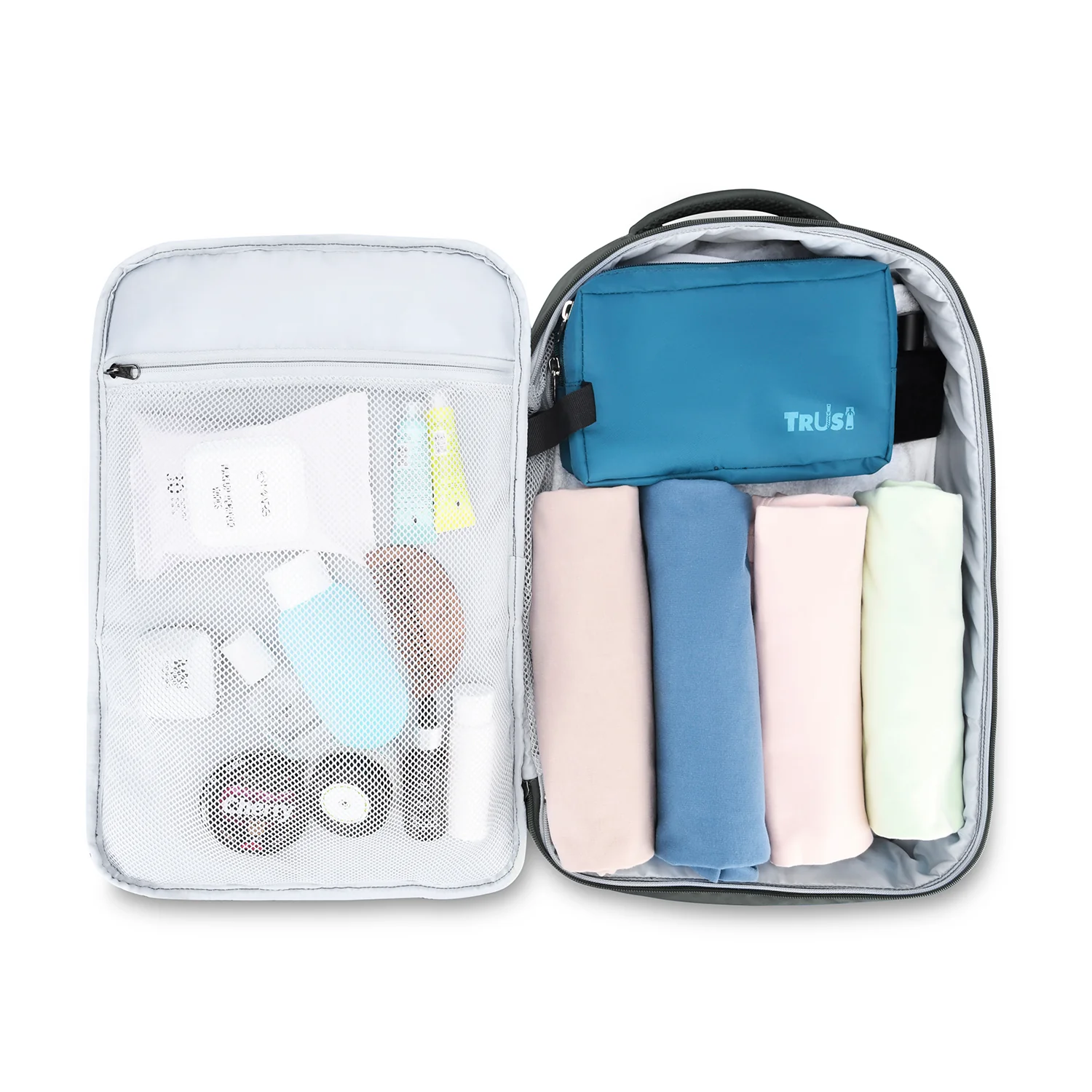 Skybags Wanderer Overnighter, 40L+5L Cabin Size 180° compartment, Expandable, 16 laptop Backpack , Anti-theft, Ideal For Men & women, Work Backpack, College Bag & Travel Backpack Black - Image 8