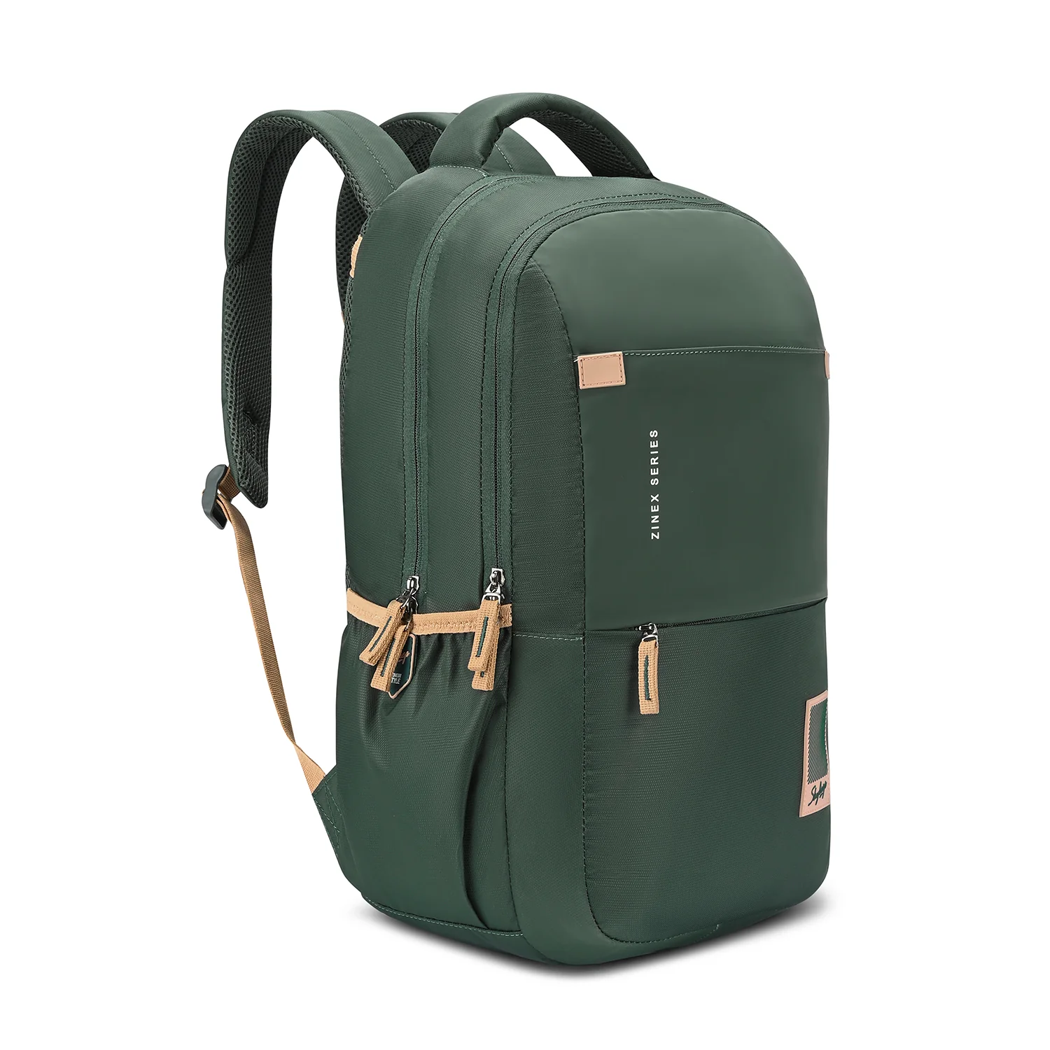 Skybags ZINEX 30L LAPTOP BACKPACK 01 DARK OLIVE - Image 3